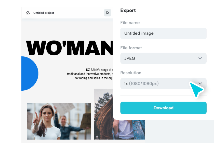 Simpan dan bagikan poster kesetaraan gender Anda