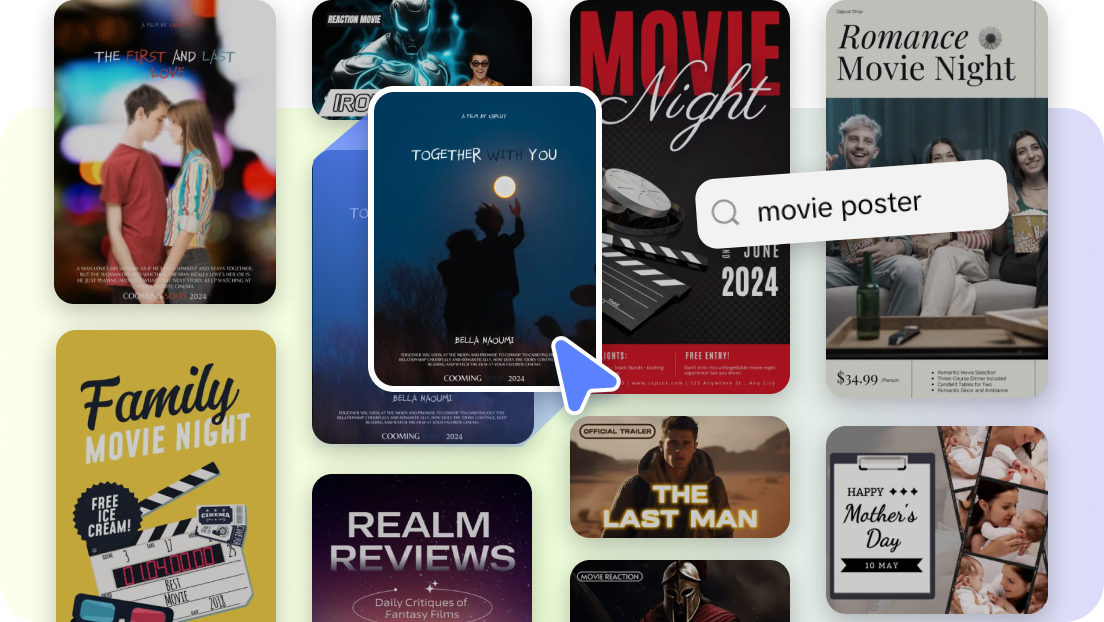 Movie poster templates