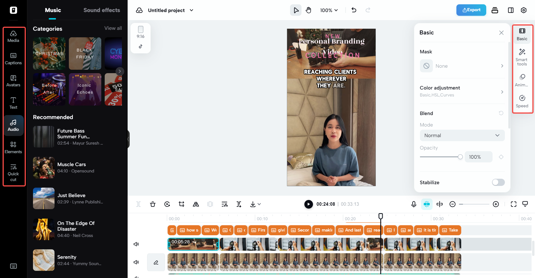 Edit your video