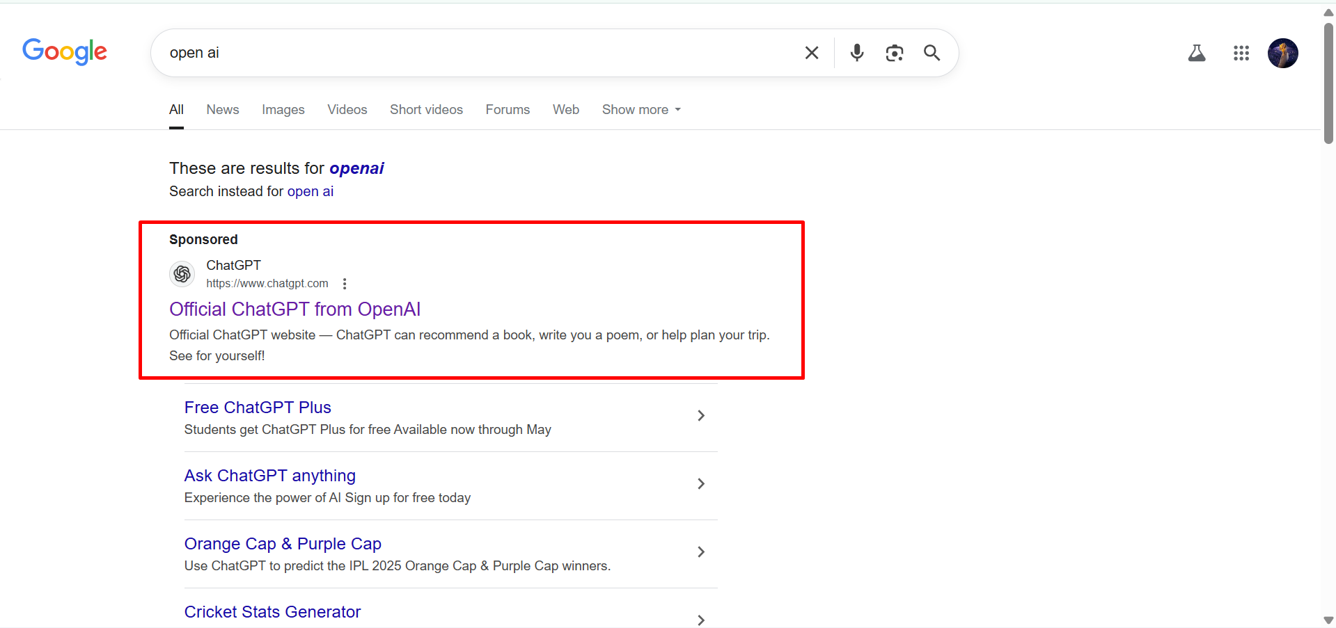 Navigating to the OpenAI or ChatGPT site