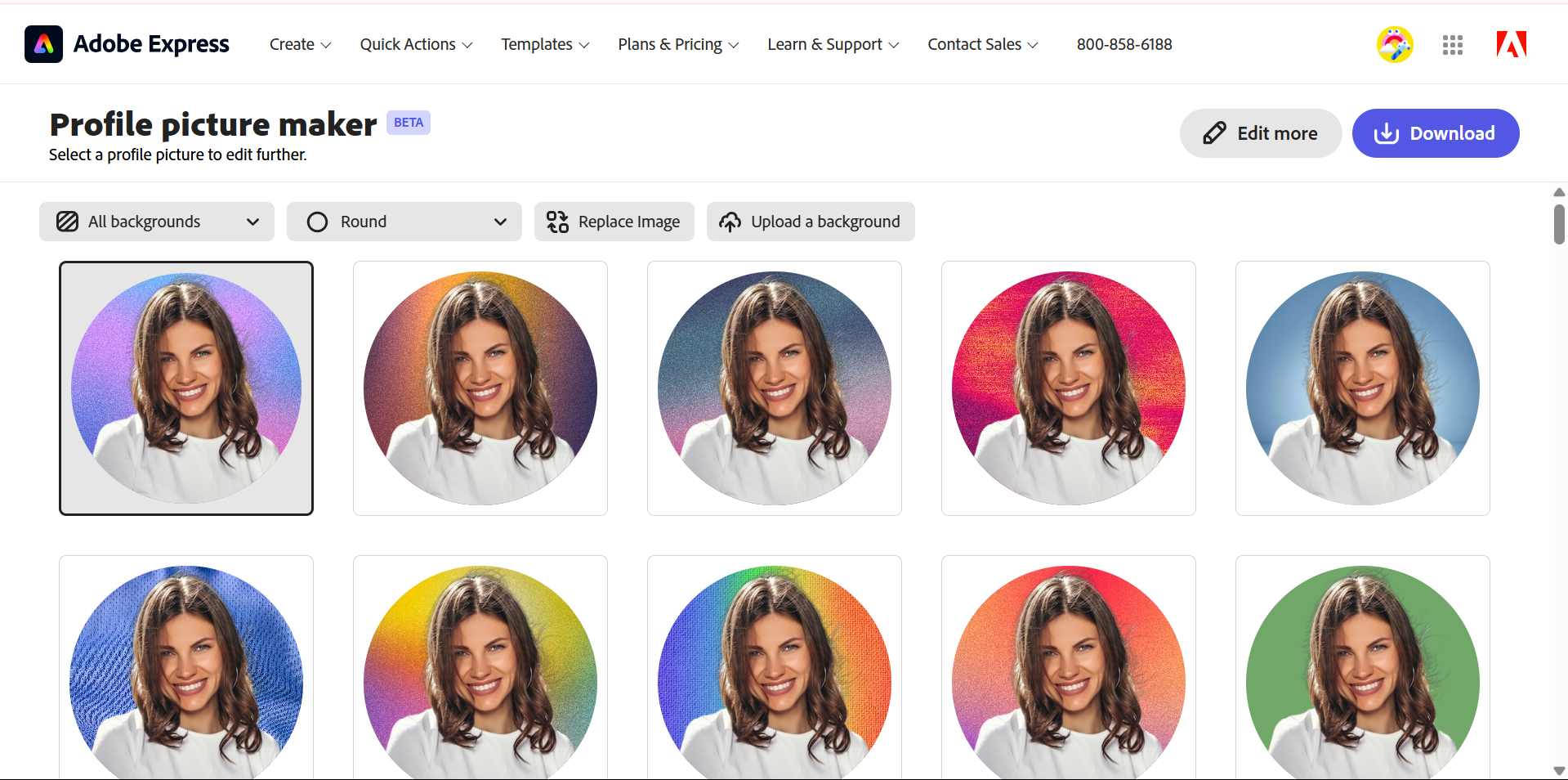 Adobe Express - aesthetic profile picture maker