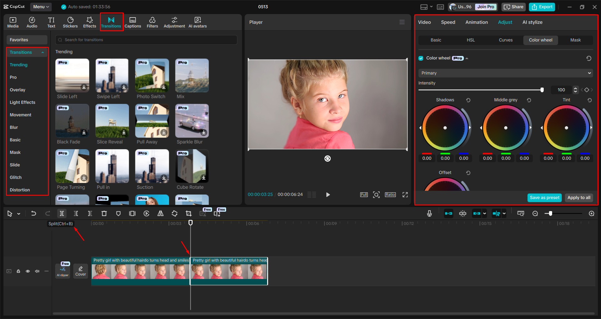 Mengedit video dengan editor video desktop CapCut