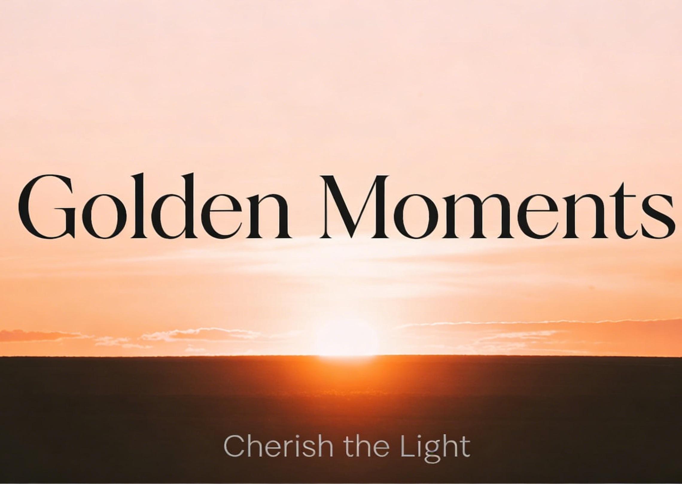 Generate a time-based poster capturing a moment like sunrise or sunset