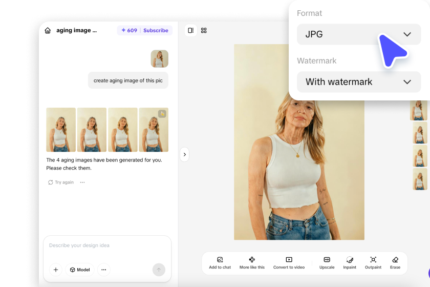 download the image in desired format