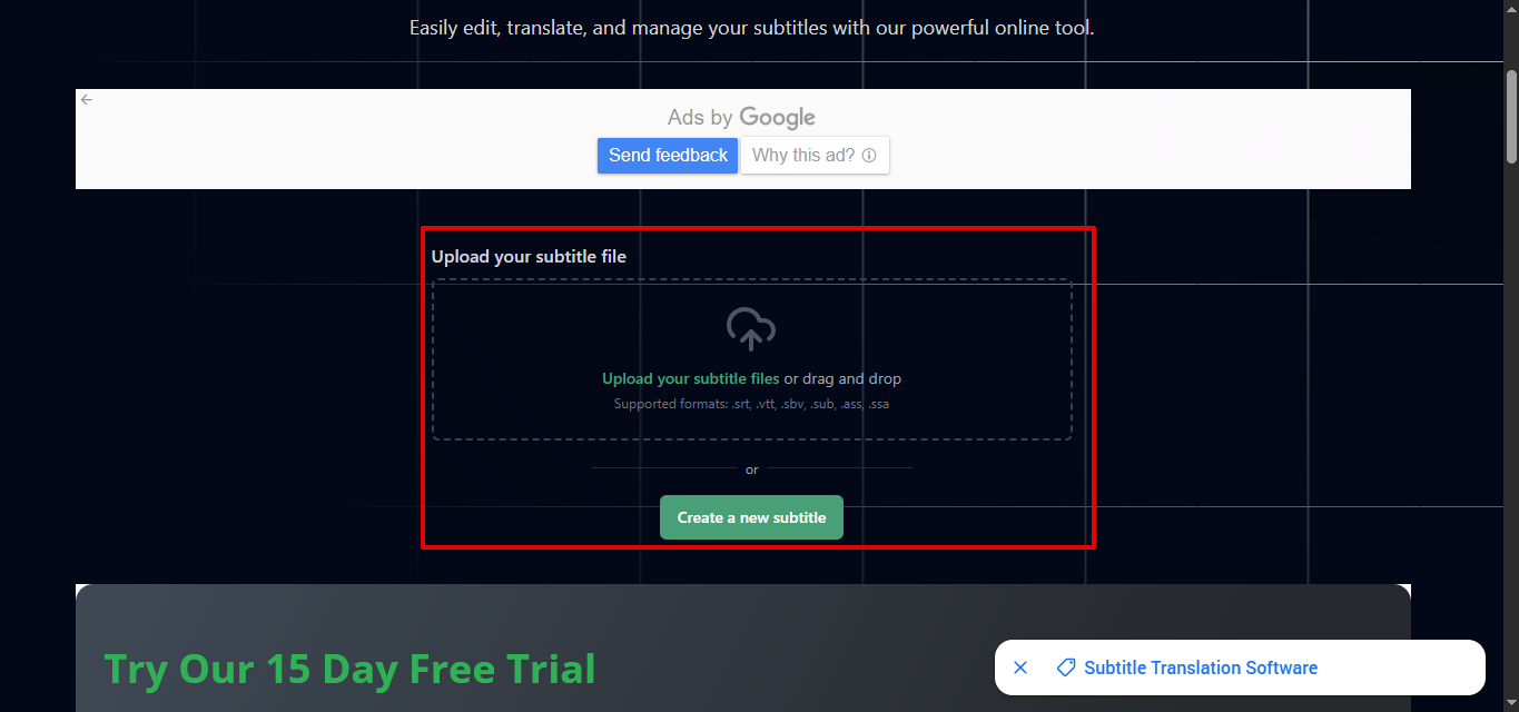 Editați Sub - Traducător și Editor de subtitrări online