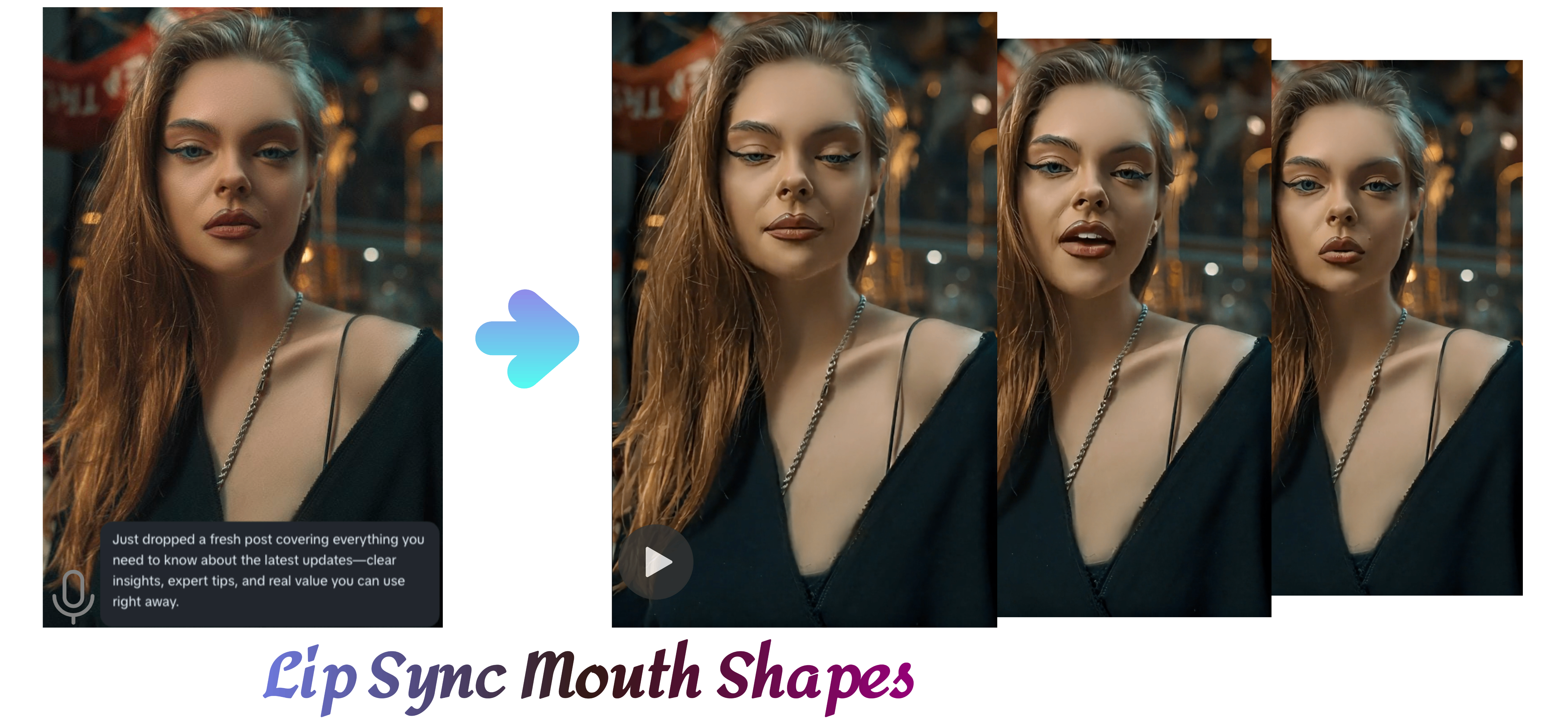 Formas de boca de sincronización de labios
