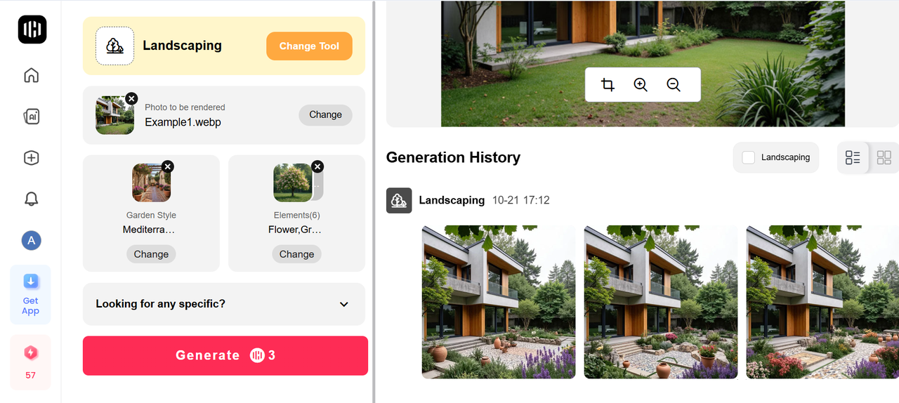 Ideal House AI backyard designer