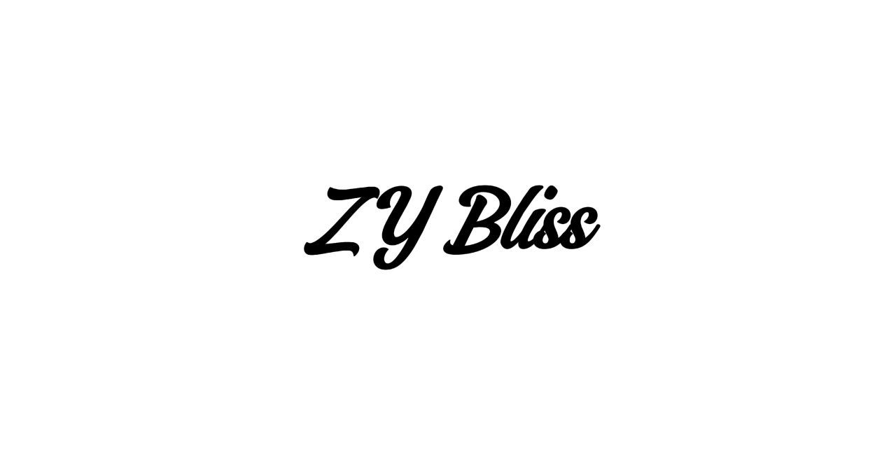 T-shirt lettertype - zy bliss
