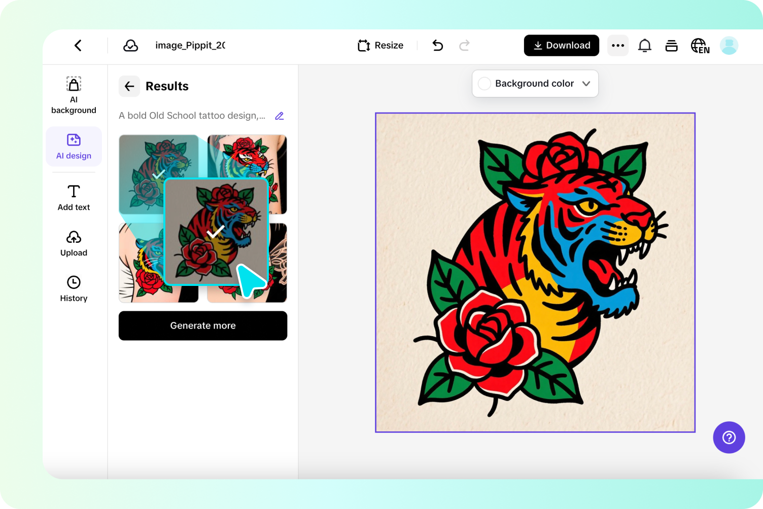 Generate your tattoo design 