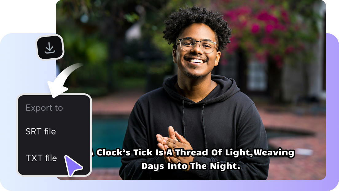  Integration of generated captions into videos