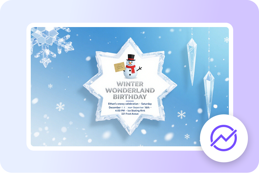 Instant AI-generated party invitation backgrounds