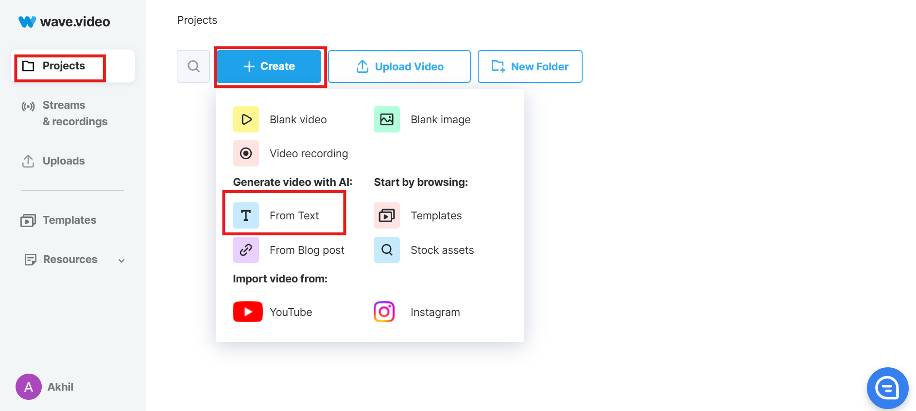 Open the converter and start a new project