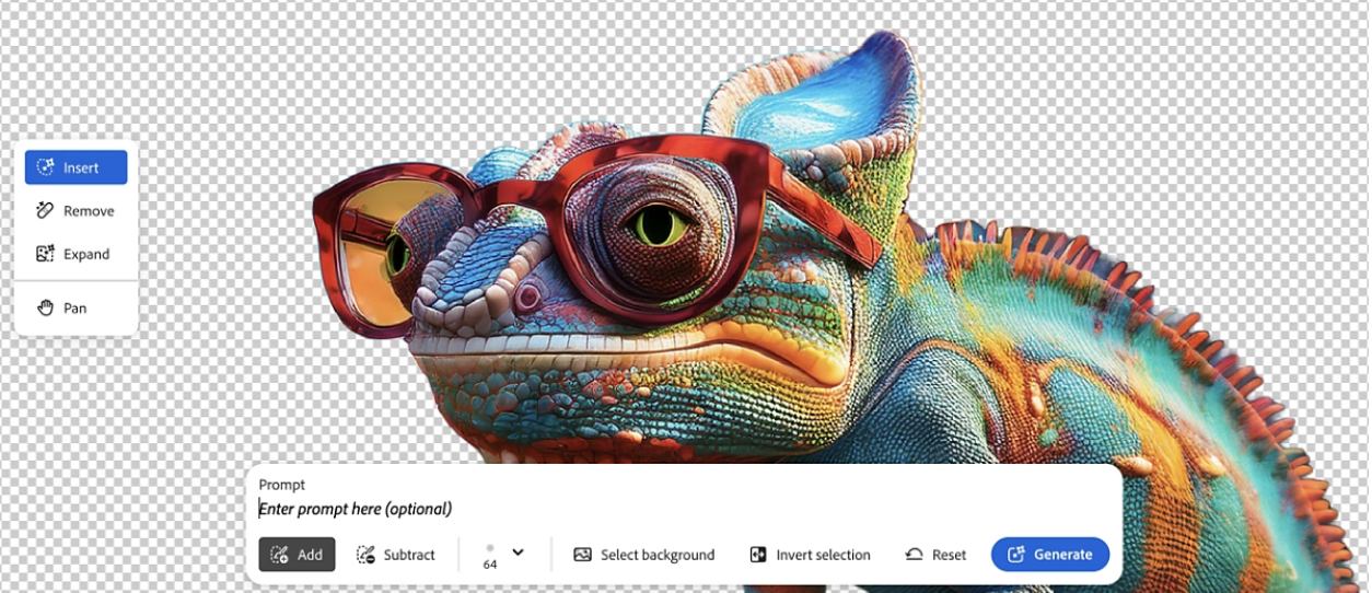 Sử dụng công cụ điền tạo sinh của Adobe Firefly