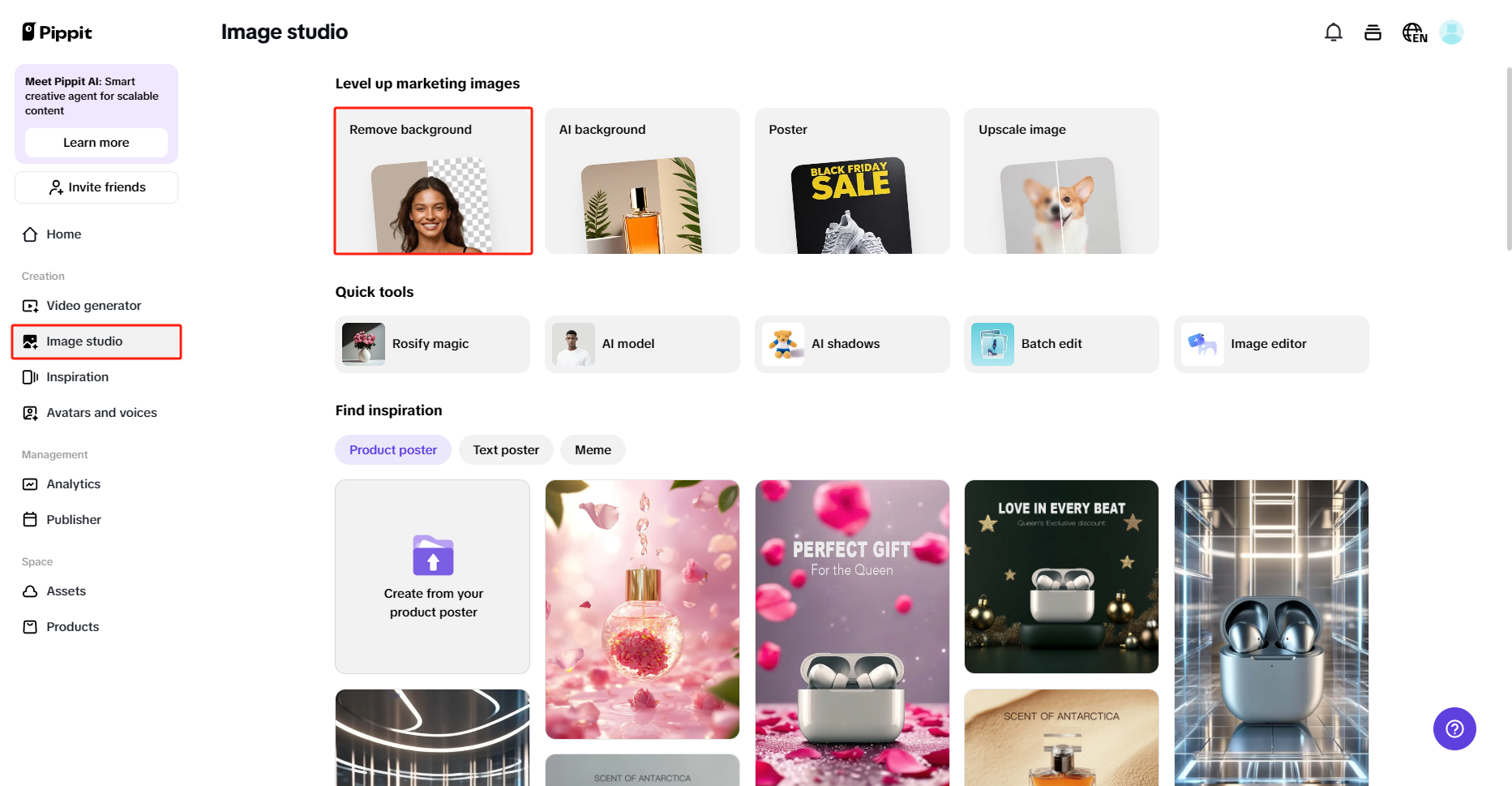 Ferramenta de remoção de fundo