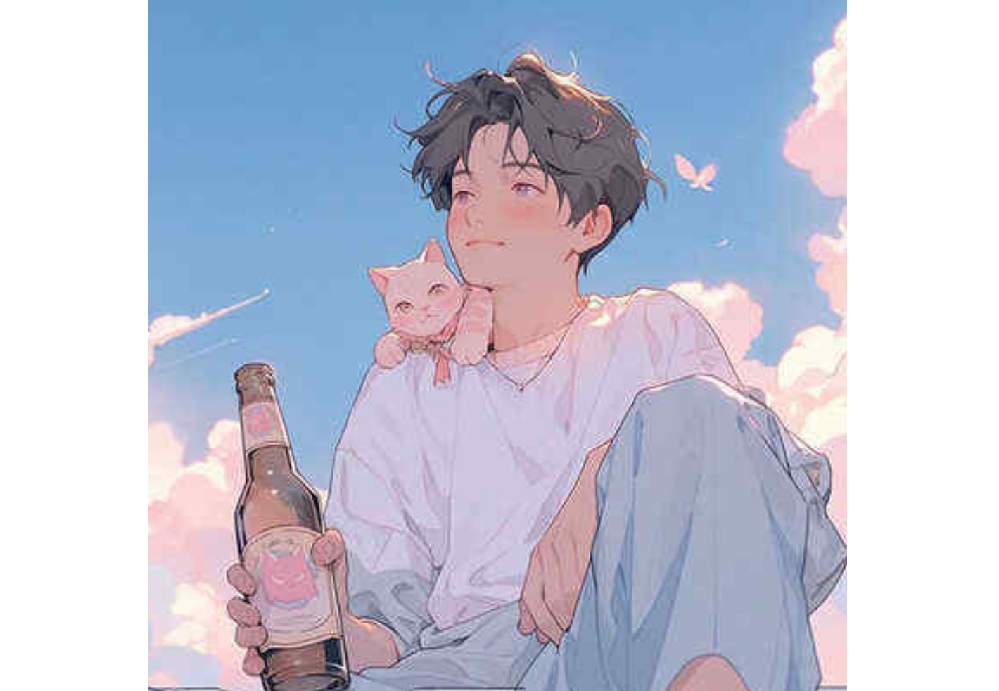 Anime-style WhatsApp profile pic for boys
