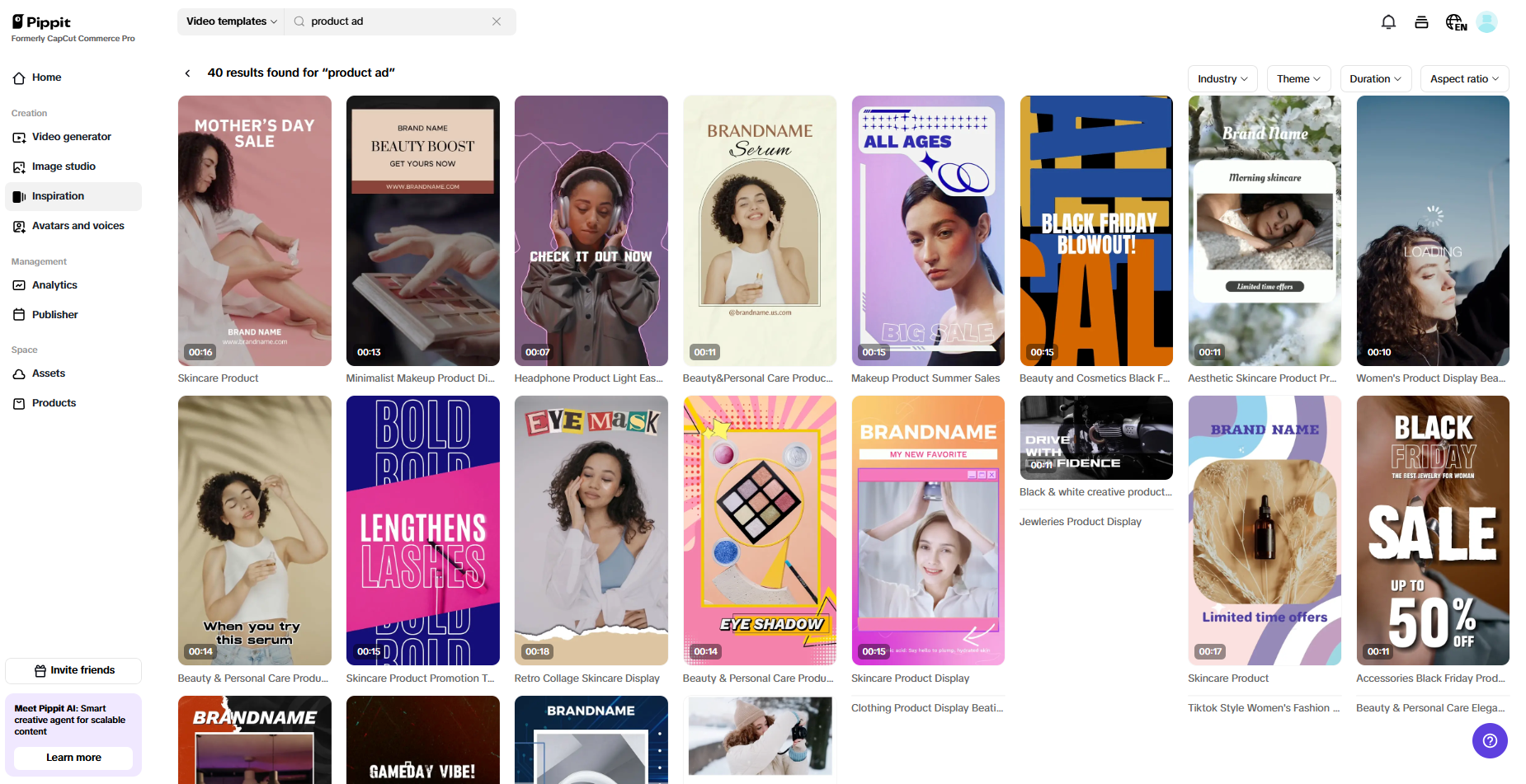 Customizable templates for easy video creation