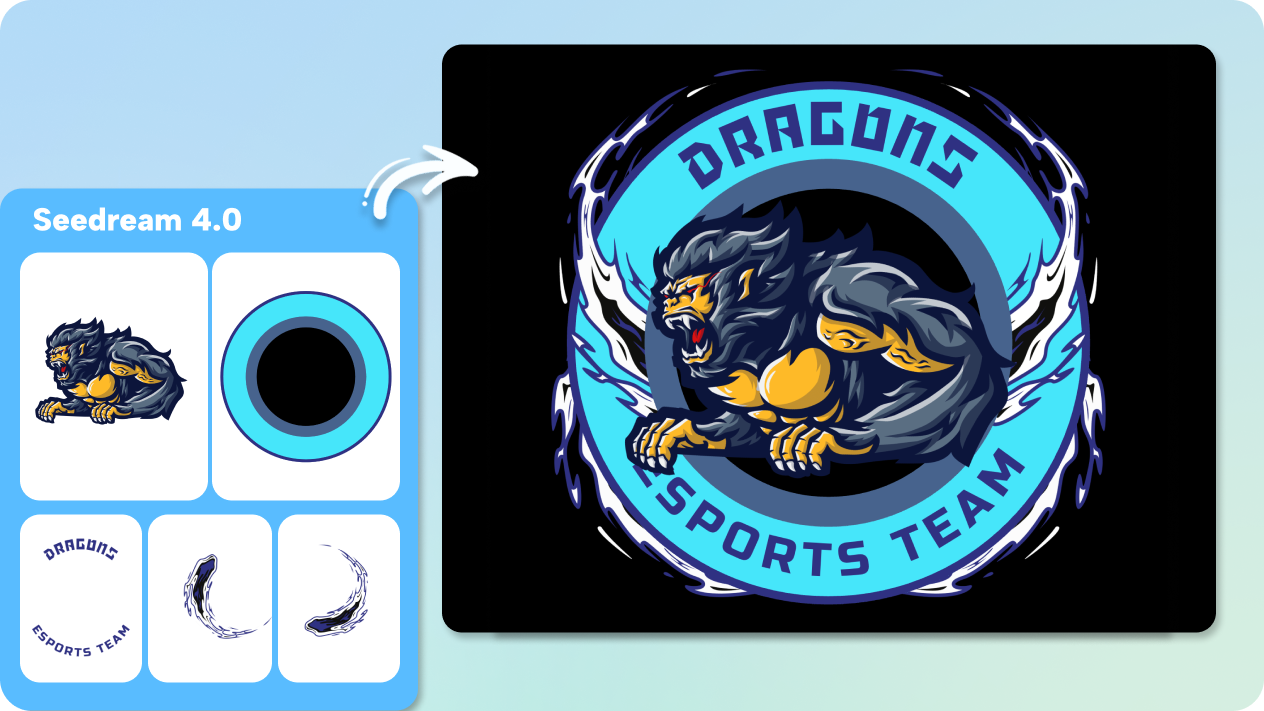 Logo gaming dengan gambar