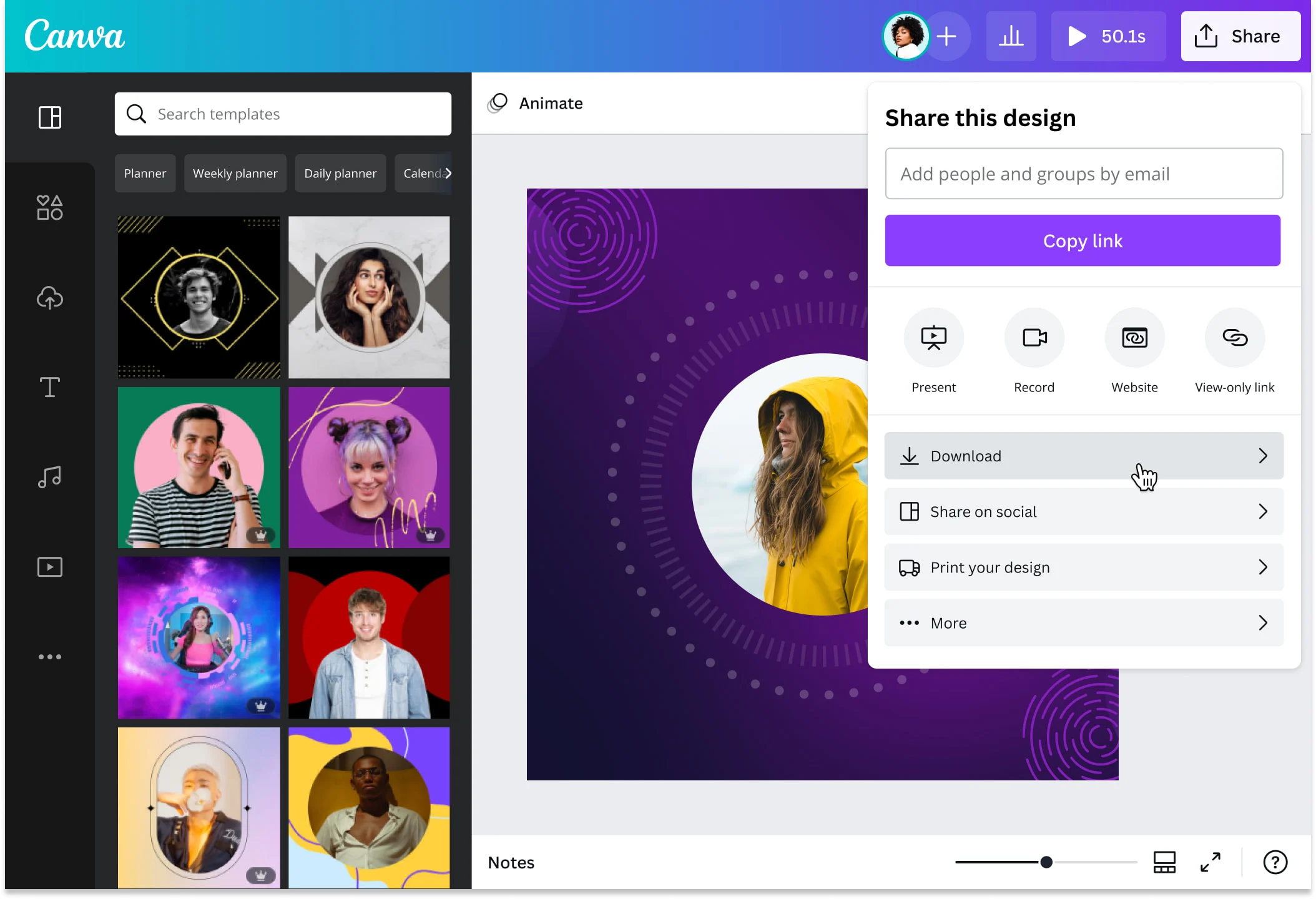 Canva profil resmi yapımcısı