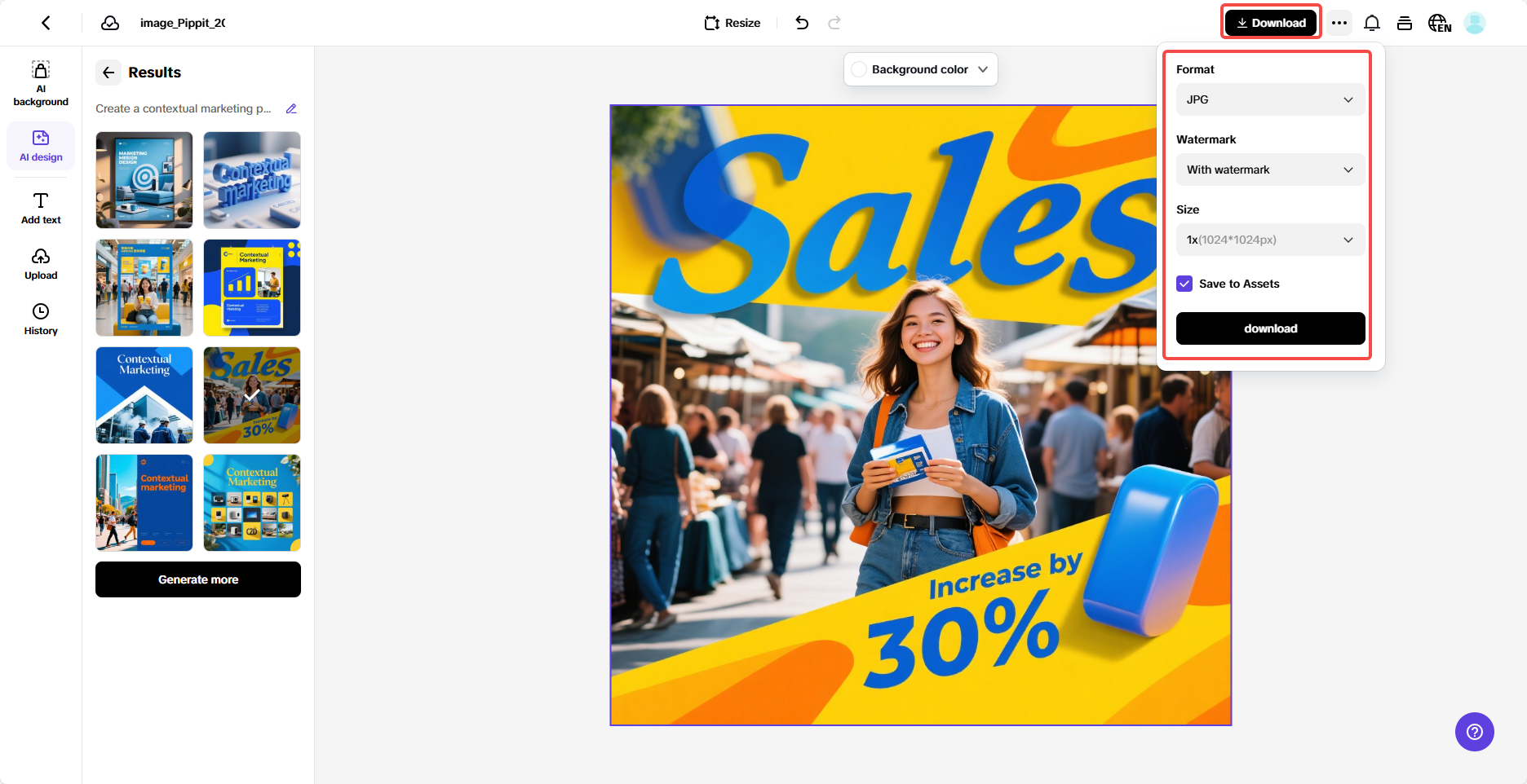 Export your posters