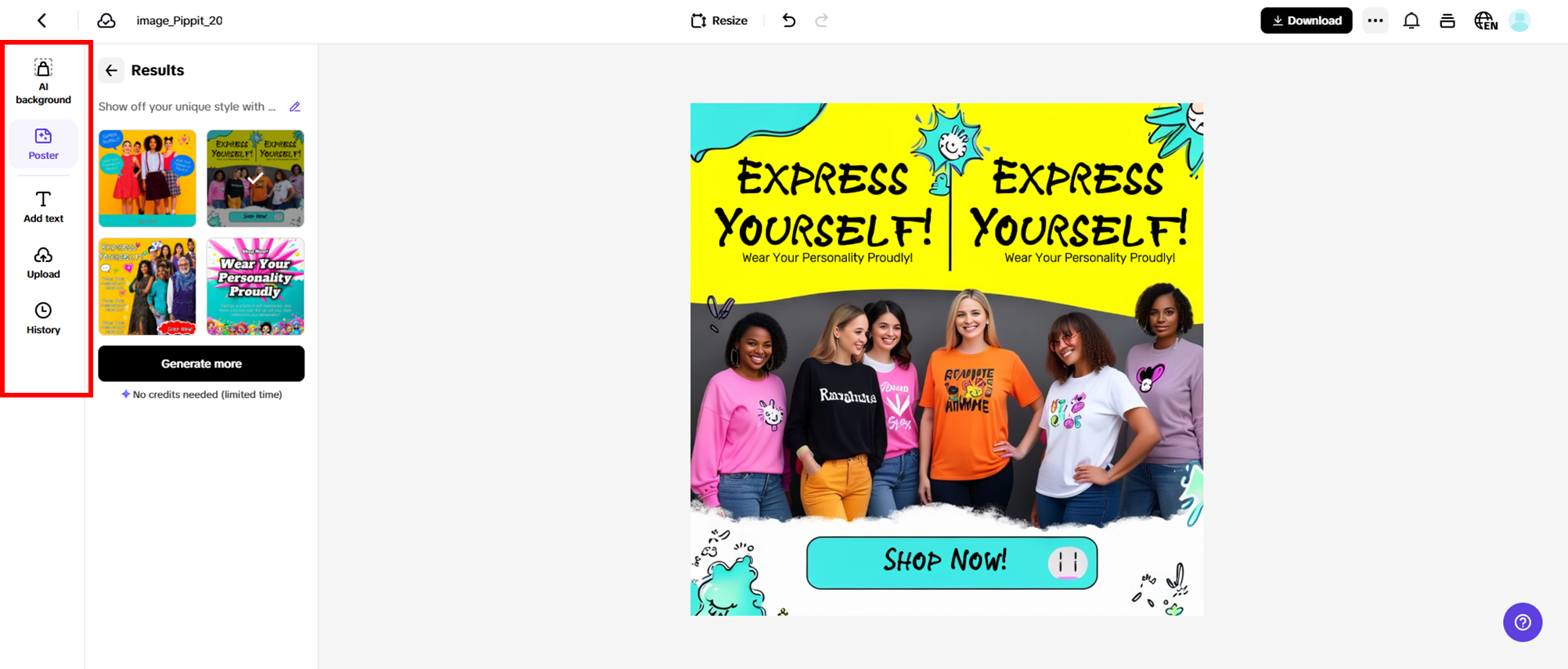 Customize your poster