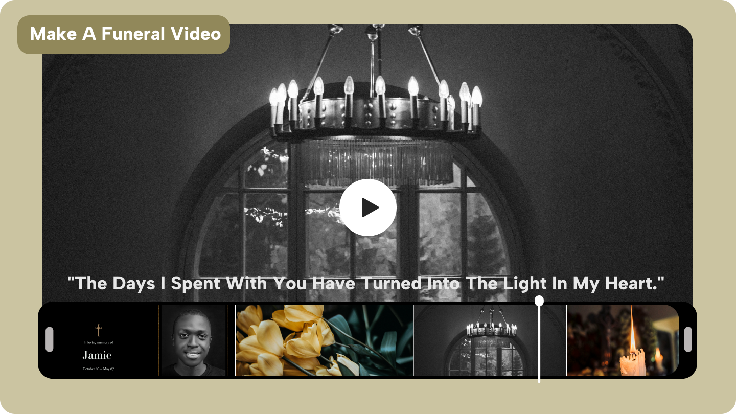 How to make a funeral video