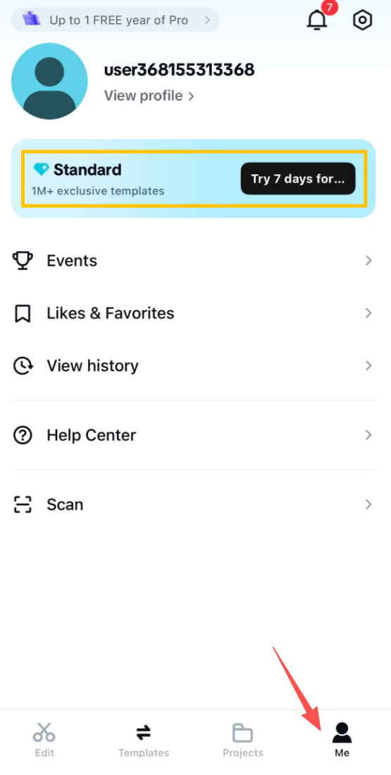check CapCut Pro's price on App