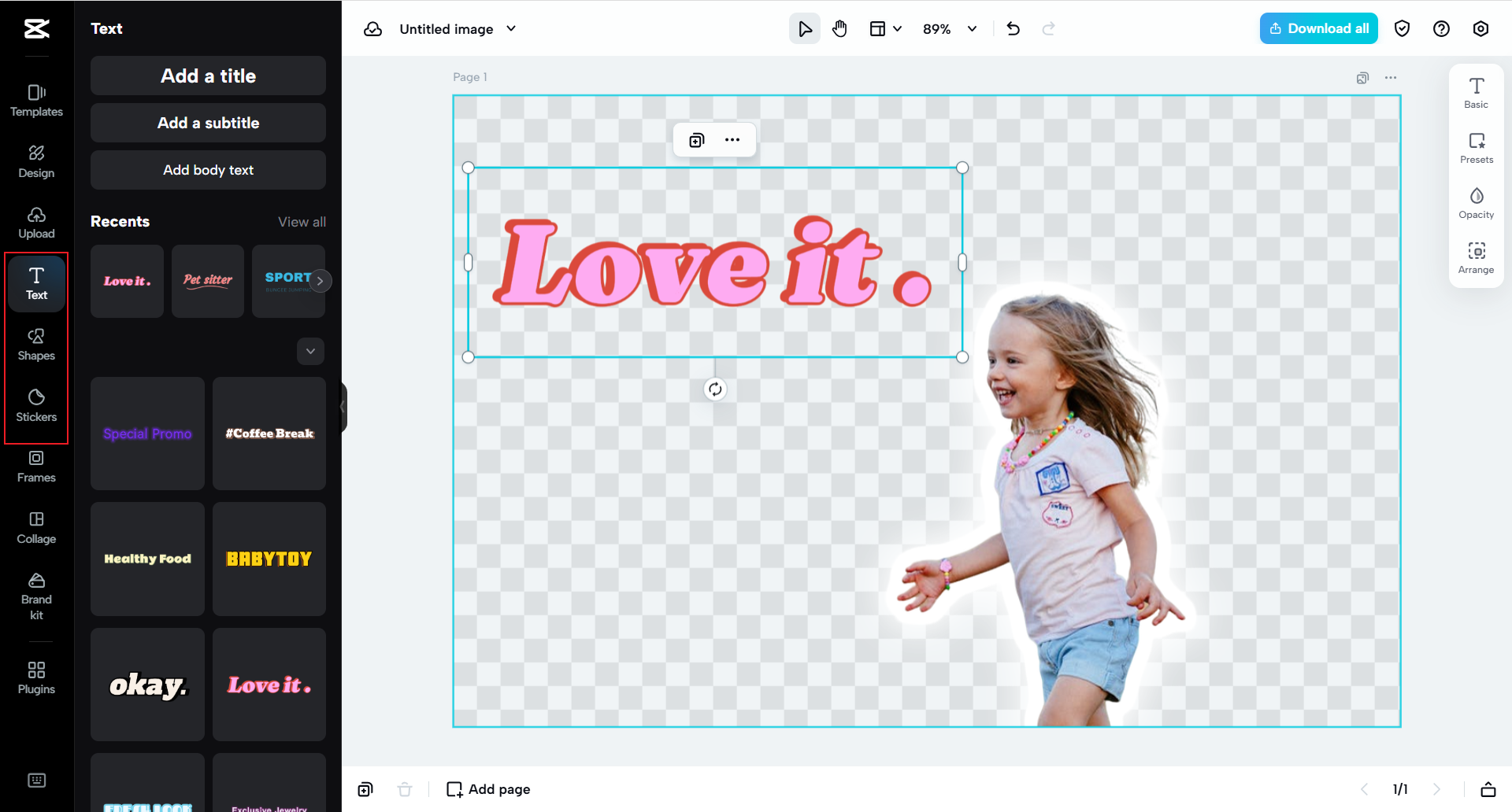 Finalize your image