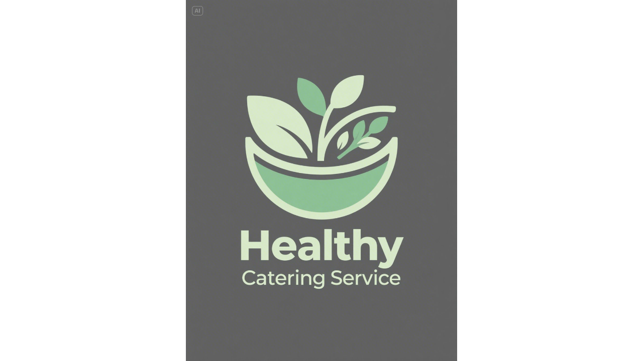 Healthy catering logo for wellness events