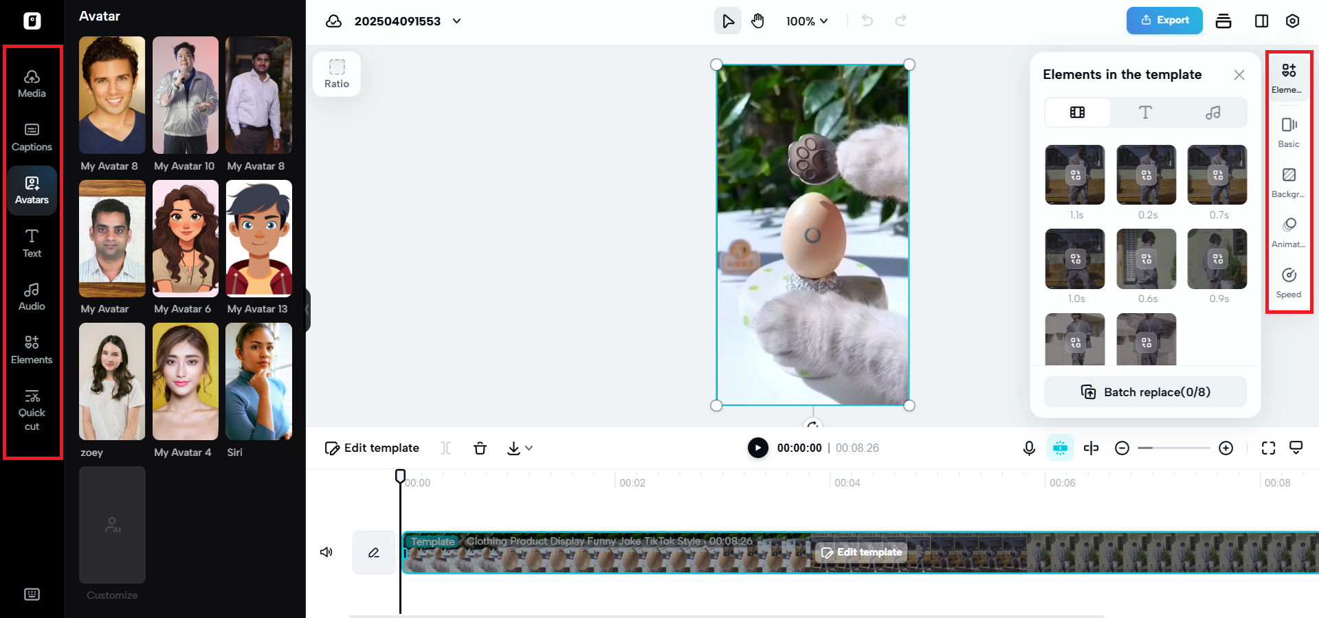 Customize with various editing tools