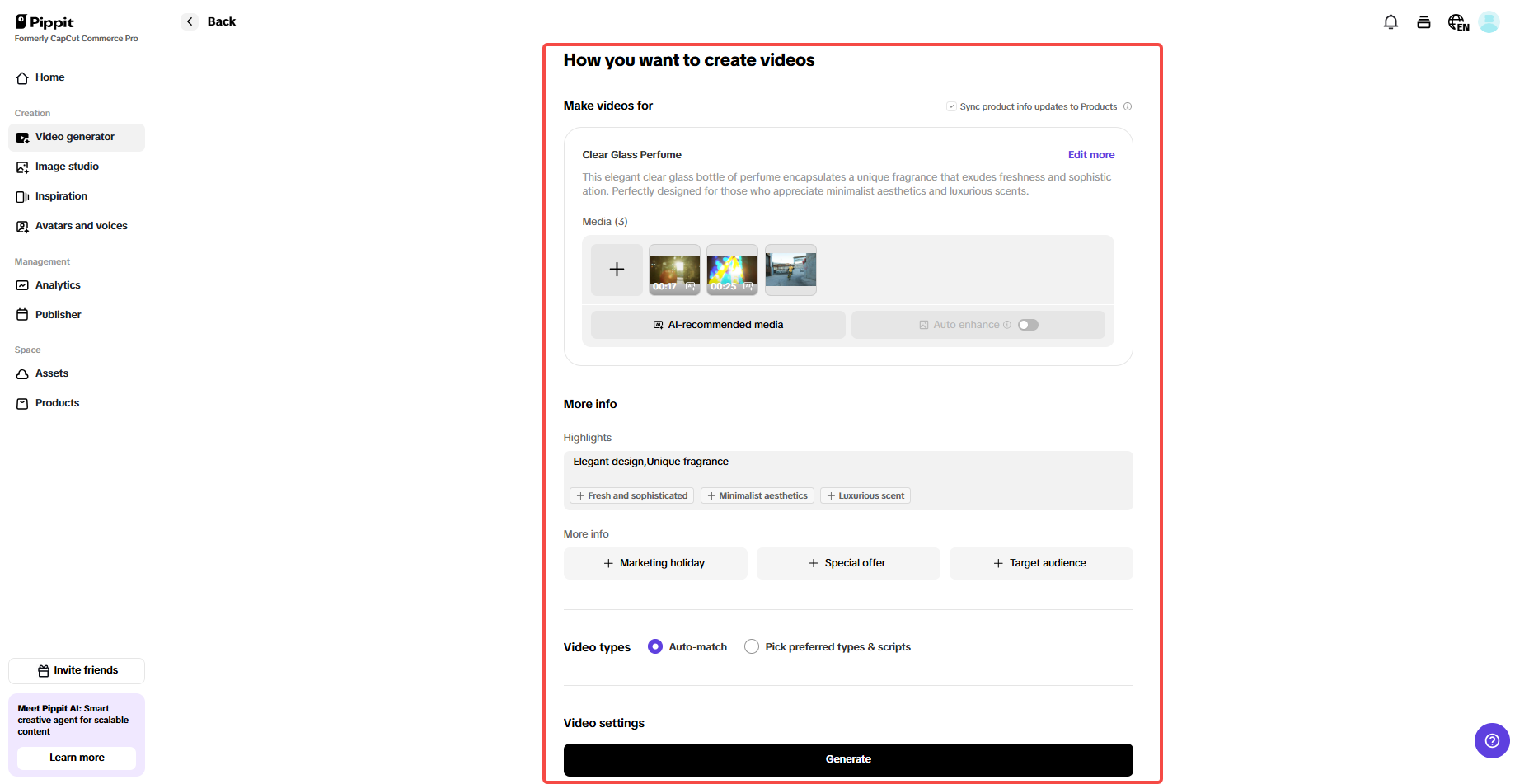 Highlight the product's key features