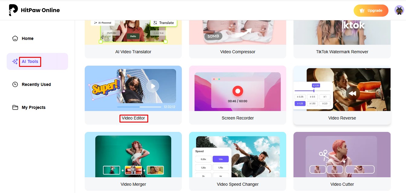 Import your video into the HitPaw video editor