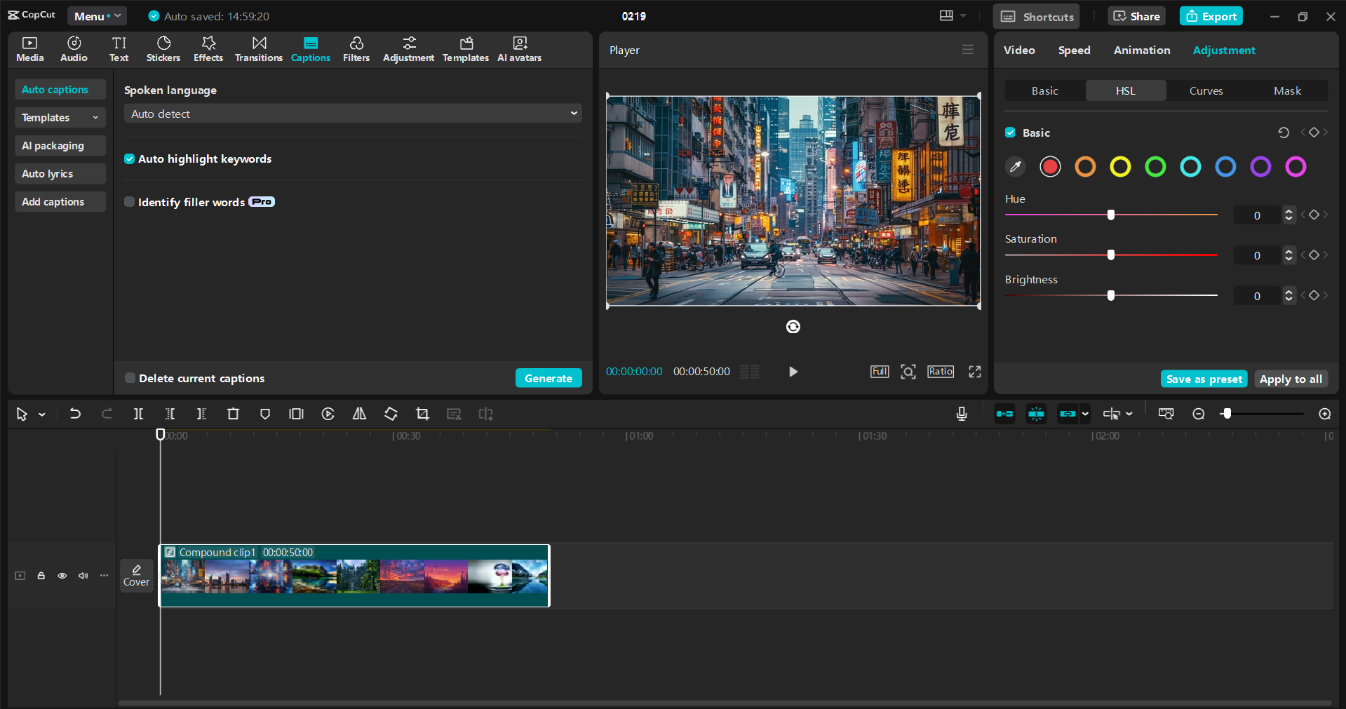 Interface of the CapCut desktop video editor - a user-friendly way to make engaging videos