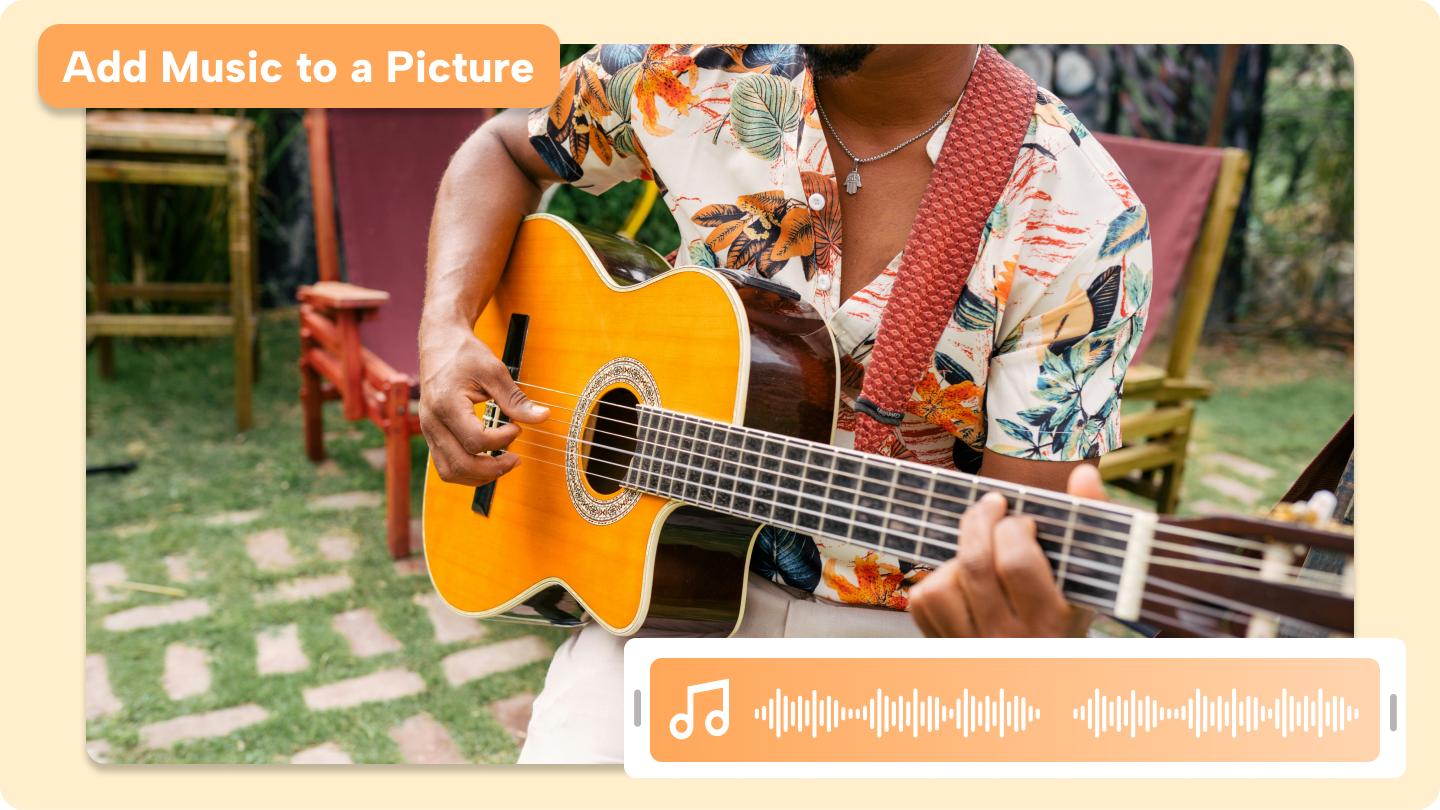 add music to a picture online