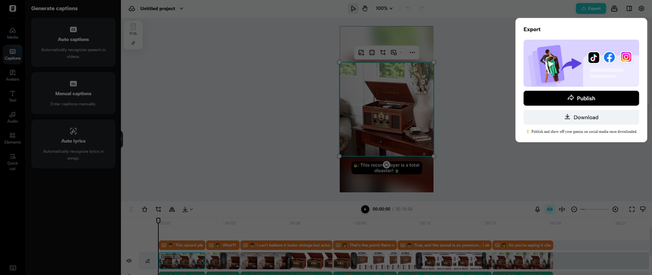 Export your video