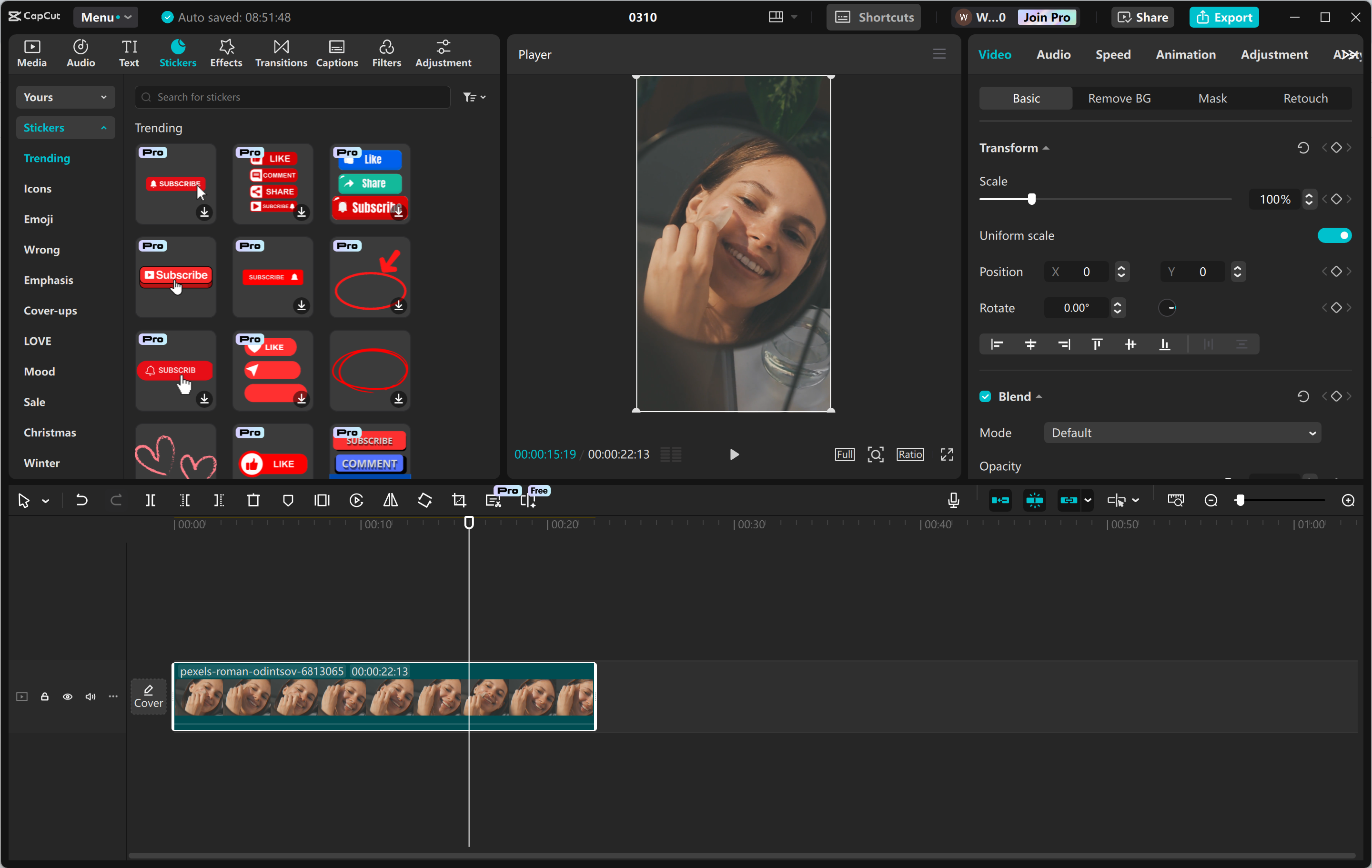 Schnittstelle des CapCut Desktop-Video-Editors - das beste Werkzeug, um überzeugende Videos für TikTok zu erstellen