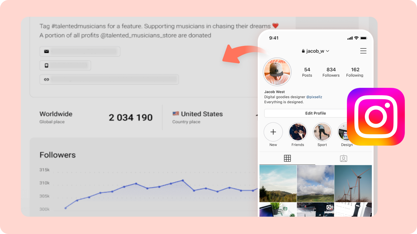 Instagram profile analyzer