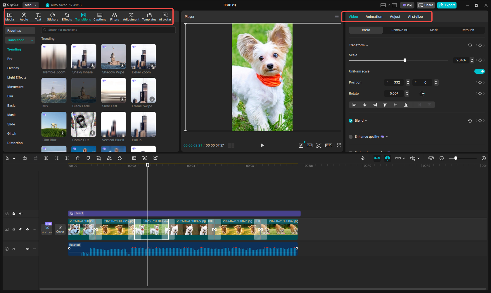 Edit your Story video