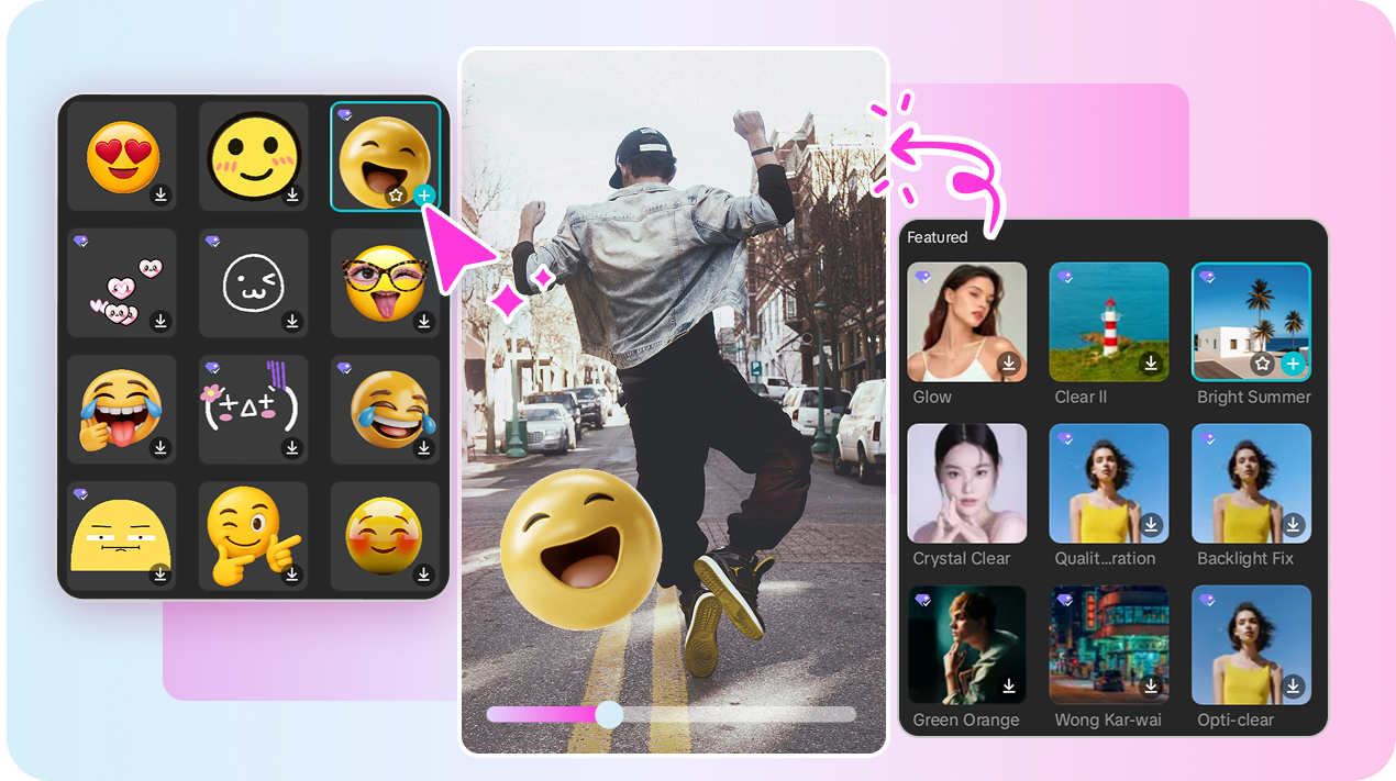 Додайте візуальні елементи до відео за допомогою відеоредактора TikTok
