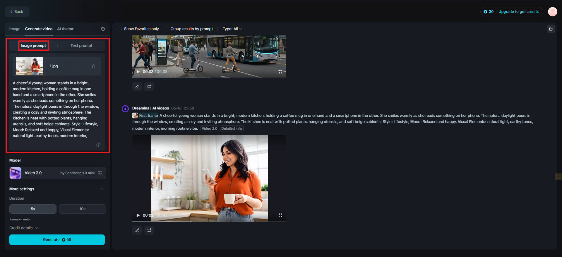 Image to video