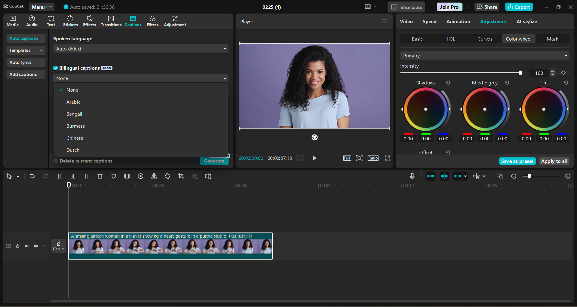 Schnittstelle des CapCut Desktop-Video-Editors - ein benutzerfreundliches Werkzeug zur Erstellung herausragender Videos