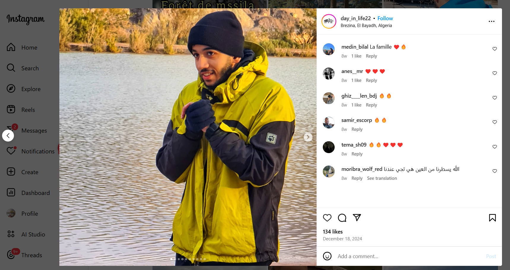 Tag im Leben Video-Reels auf Instagram