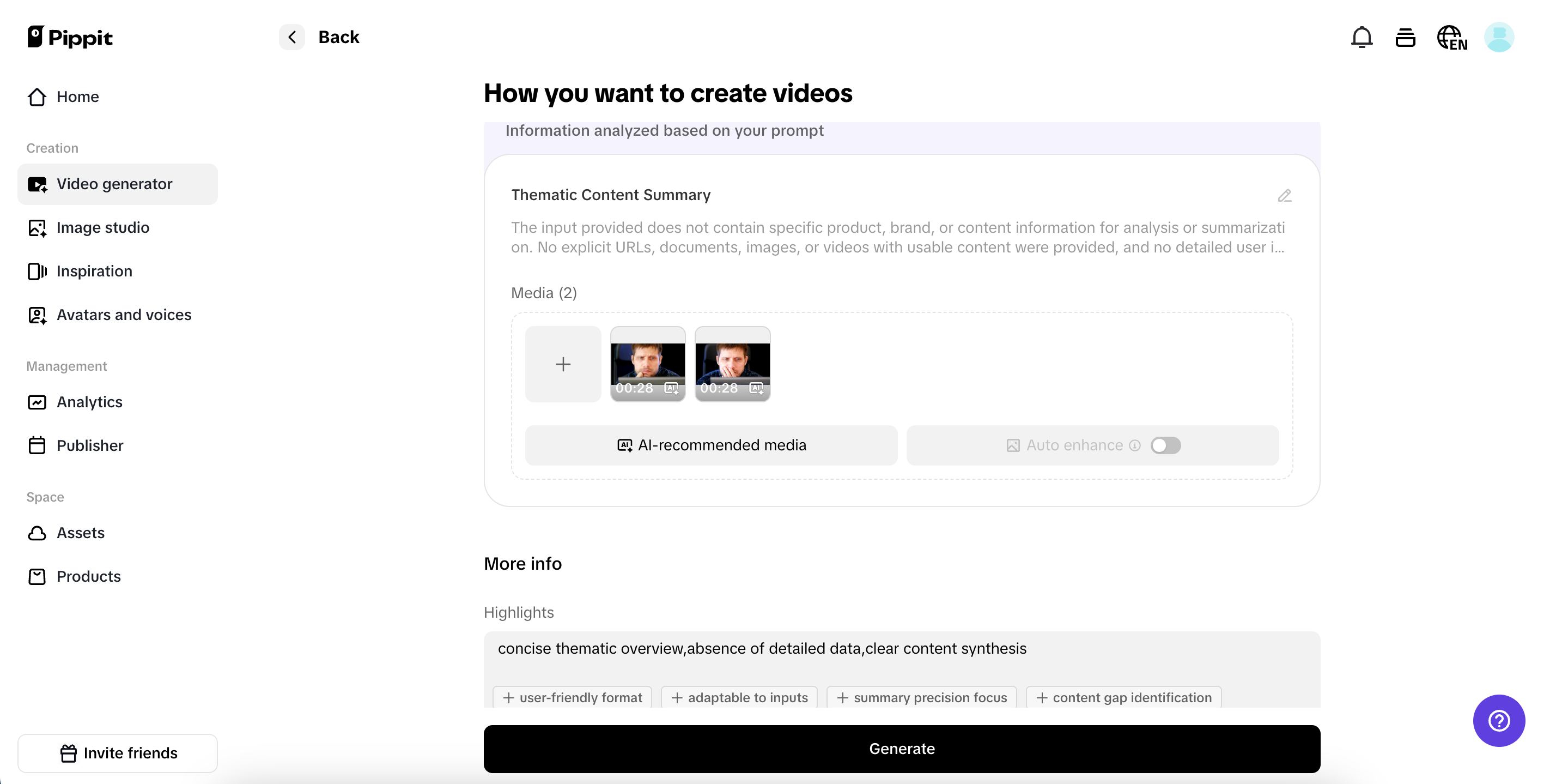 Smart product feature highlighting