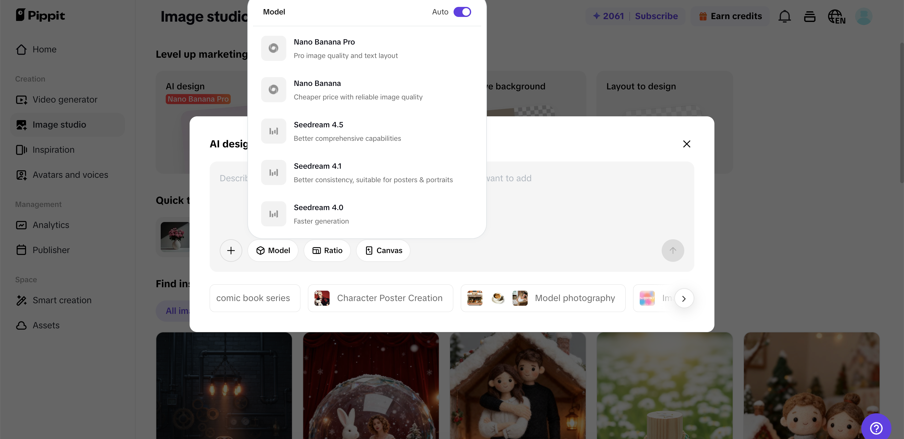 KI-Design-Tool auf Pippit