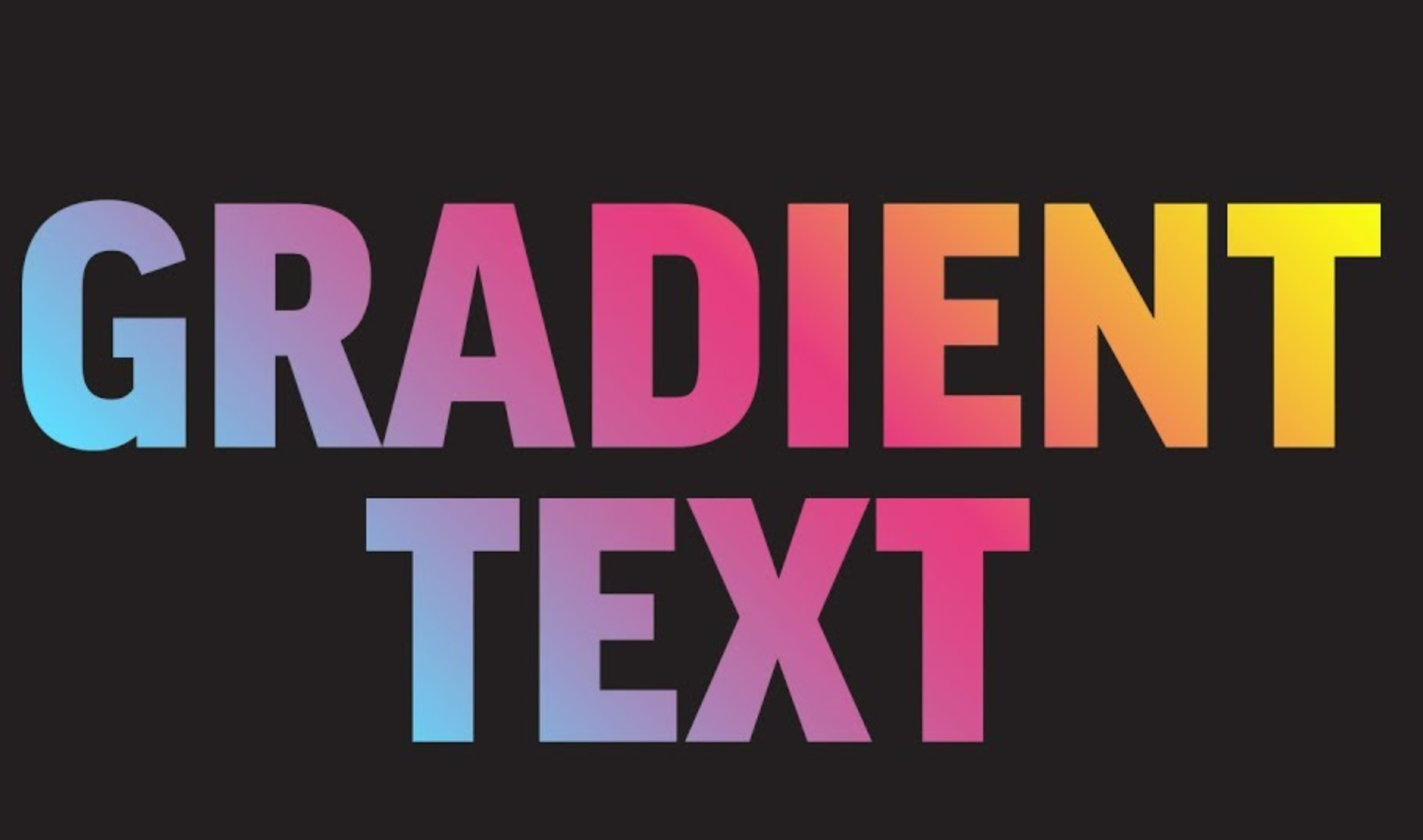 Tipuri de texte de gradient în After Effects: gradient animat