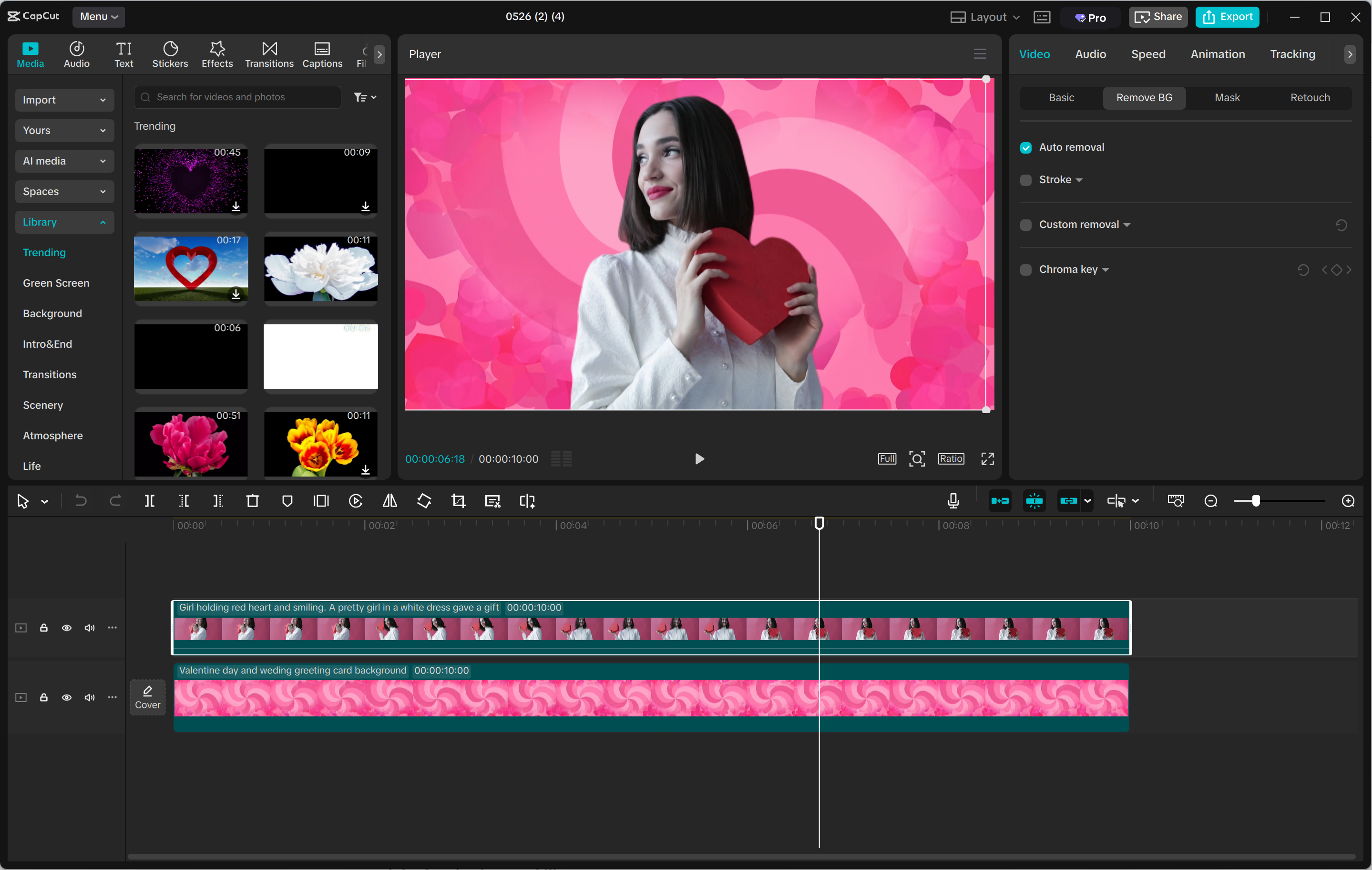 Interface d'édition de l' CapCut éditeur vidéo de bureau - un outil hors ligne pour changer facilement l'arrière-plan de l'image