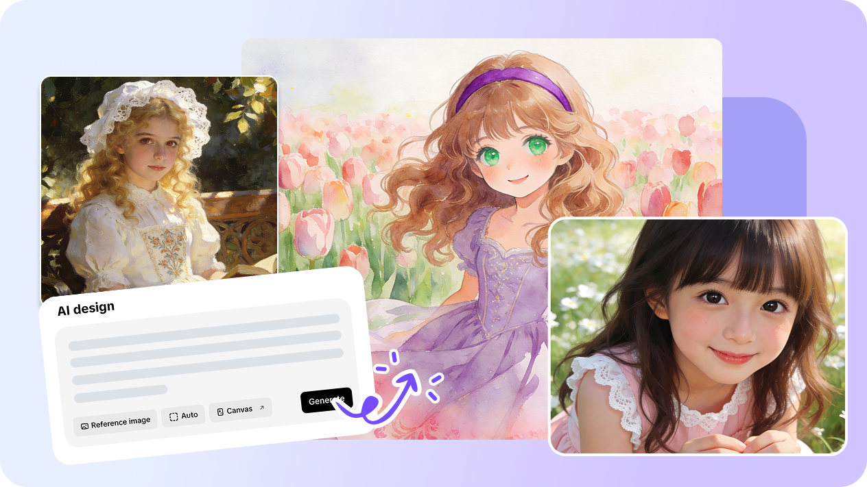 Various style-diverse AI-generated girls