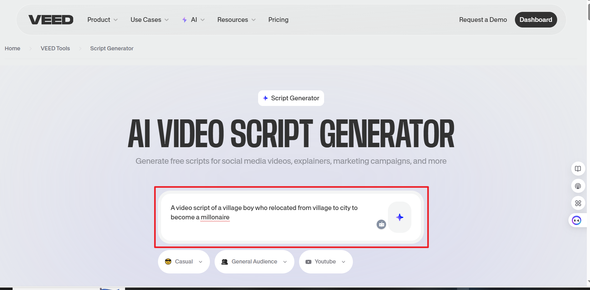 สคริปต์ ai สำหรับ youtube