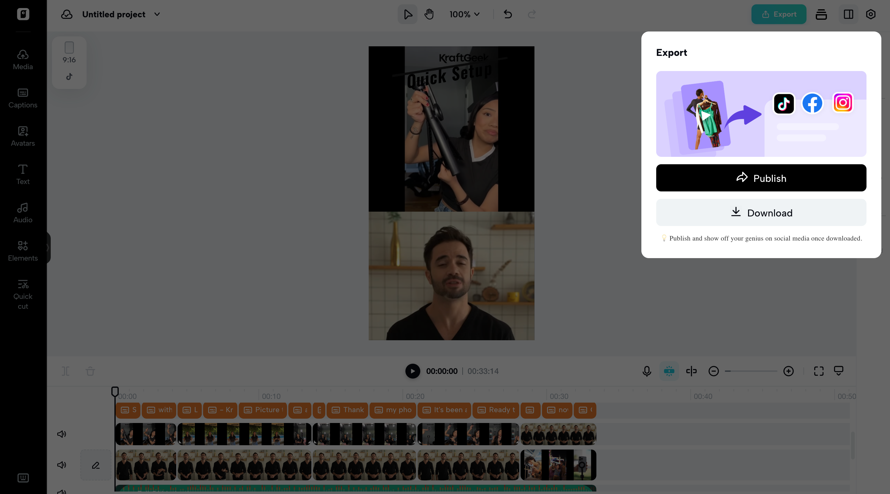 Export your video