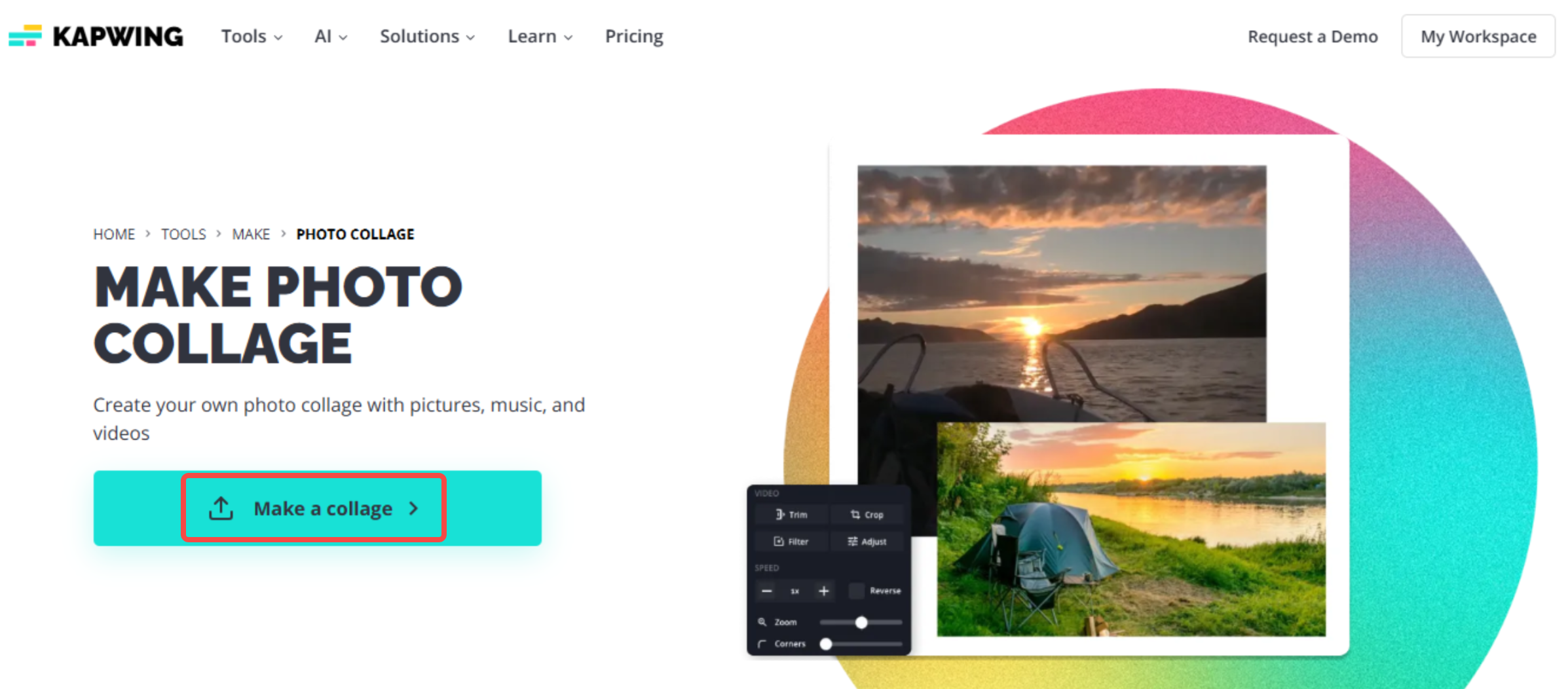 Uploading images to Kapwing