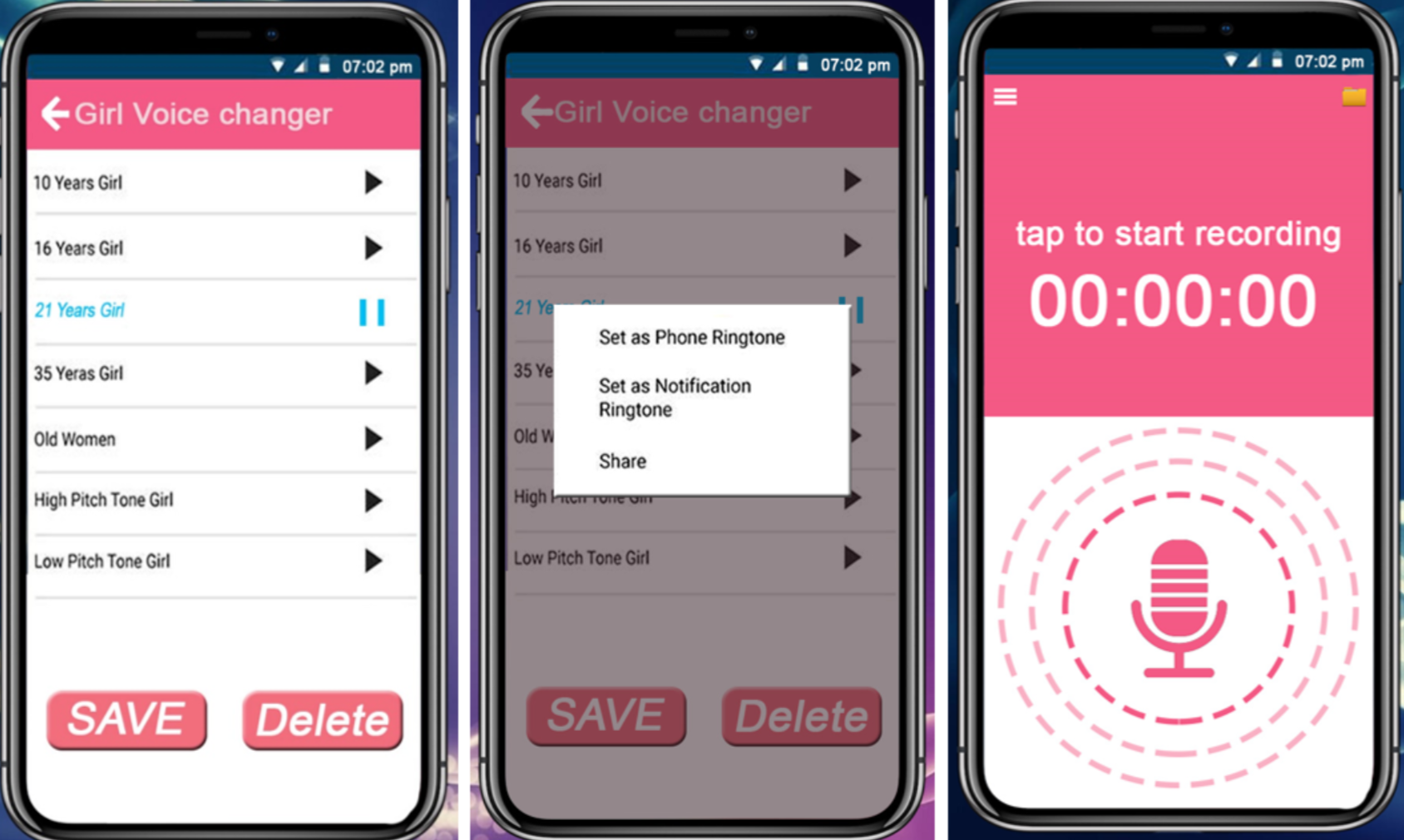 Girl Voice Changer - one of the best male to female voice converter apps